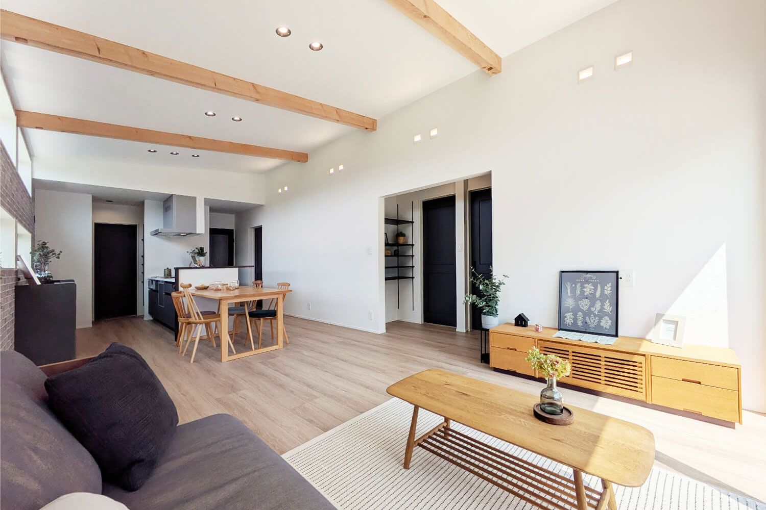 家族が近い平屋